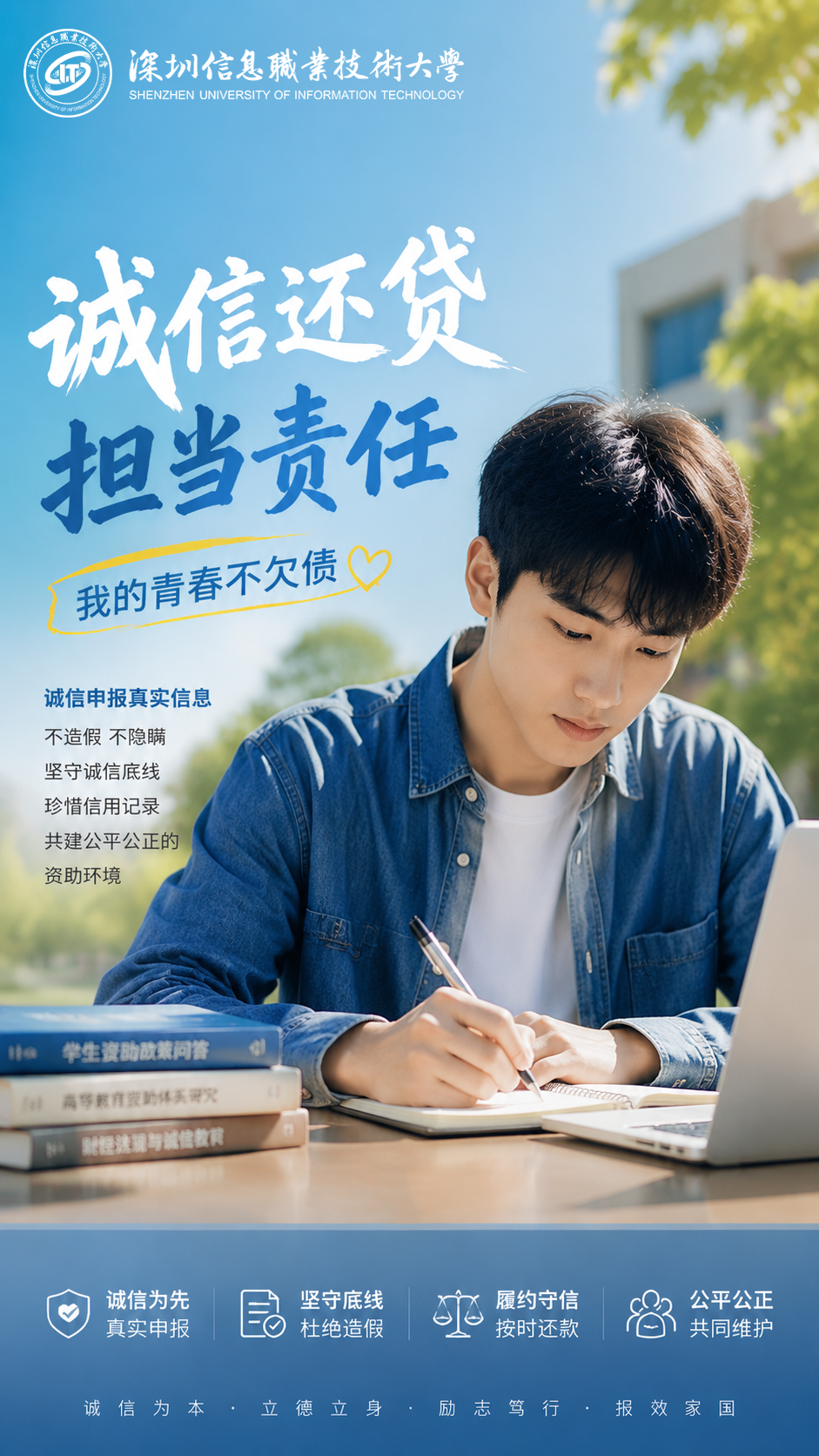 诚信还贷公益海报
